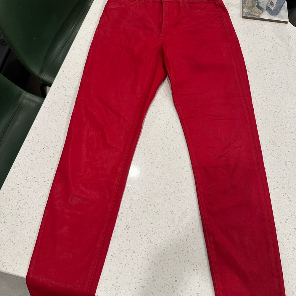Joe's Jeans Red Skinny Pants